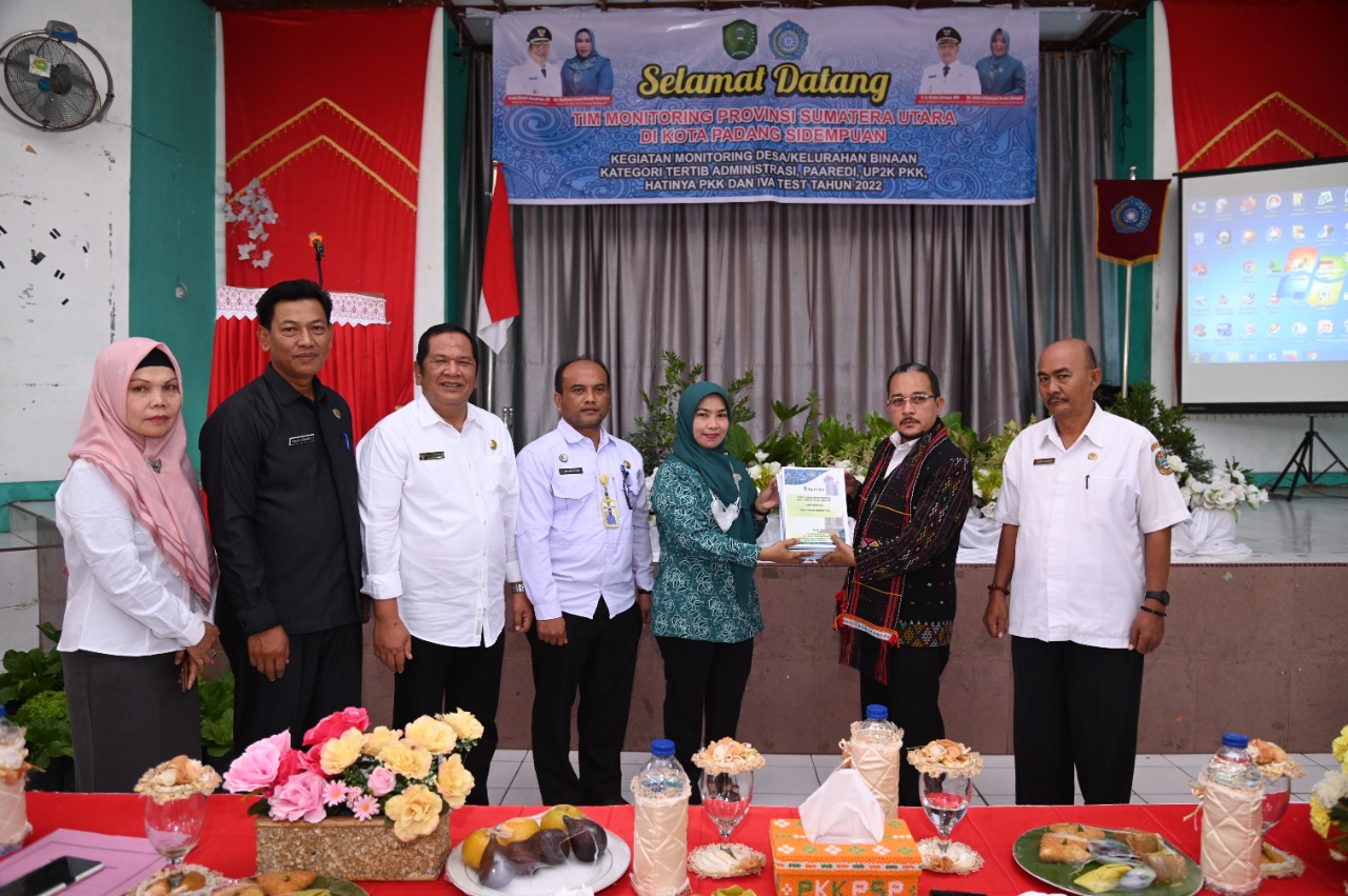 TP PKK Provsu memonitor pelaksana Lomba Desa/Kelurahan 10 Program Pokok PKK 5 Kategori