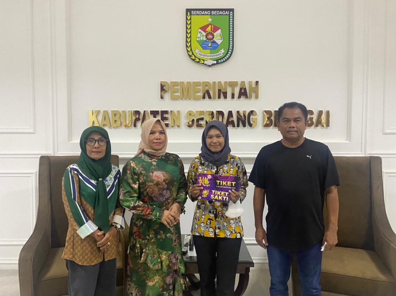 Lega Bertemu Bupati, Bulan Siap Wakili Sergai di KDI 2022