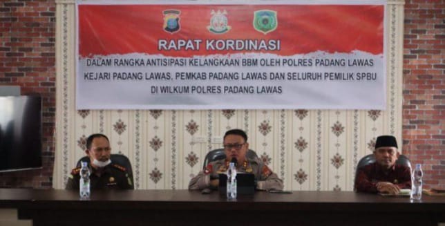 Kapolres Palas Adakan Rakor Antisipasi Kelangkaan BBM