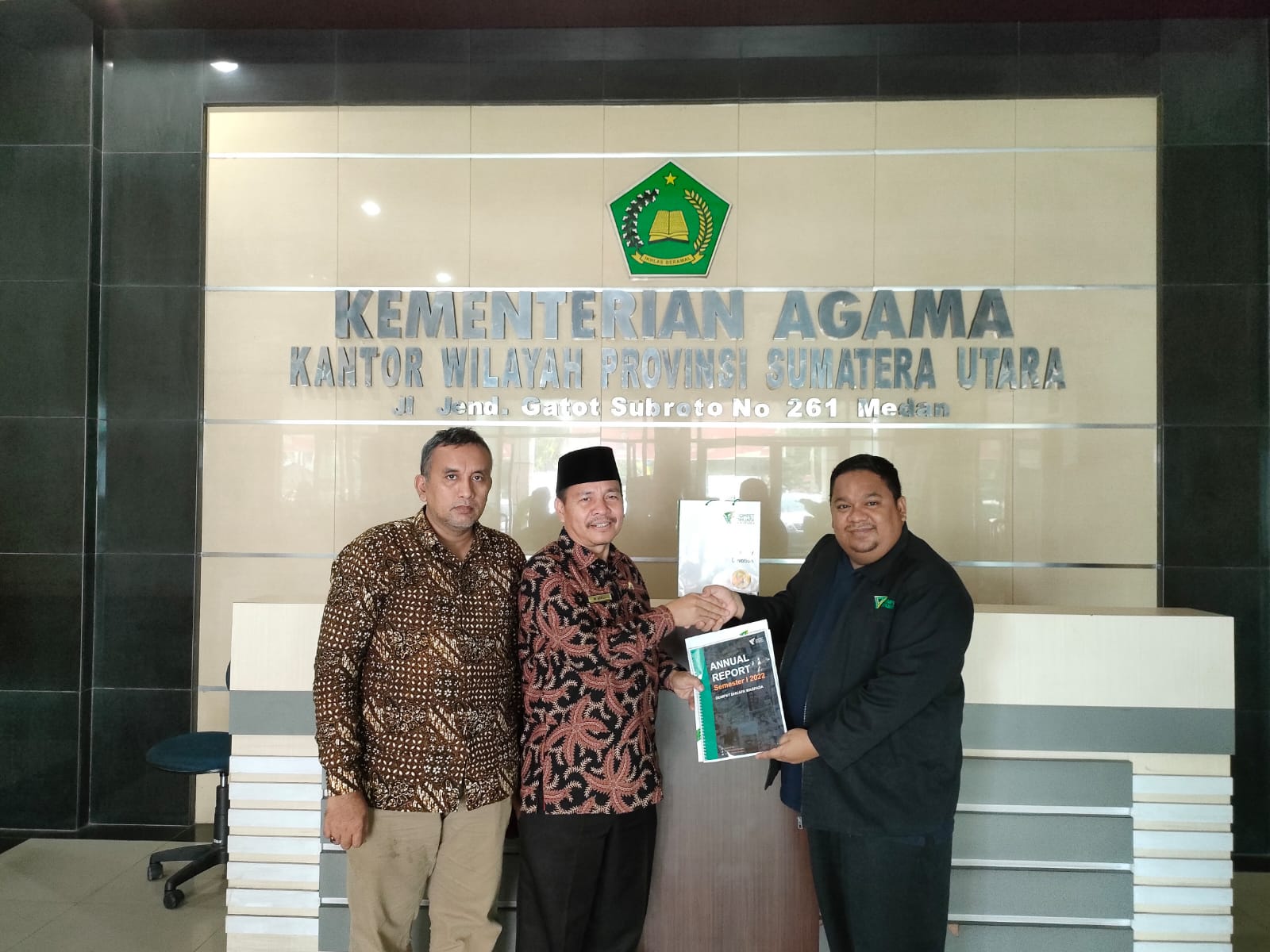 DD Waspada Serahkan Laporan Semester Pertama ke Kanwil Kemenagsu