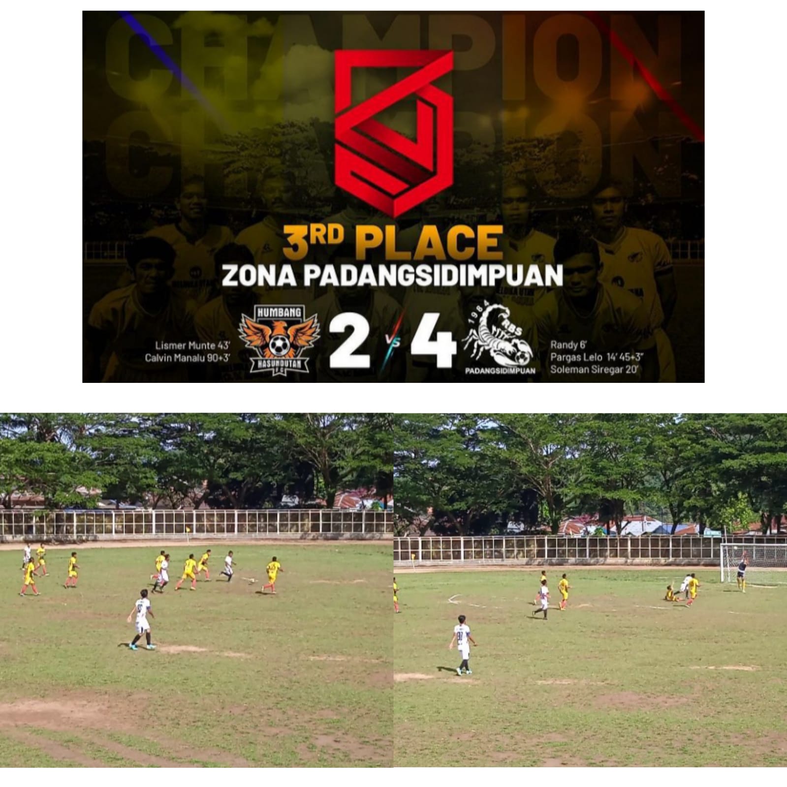 RBS FC PADANGSIDIMPUAN JUARA 3 BONAS CUP 2022 ZONA 4