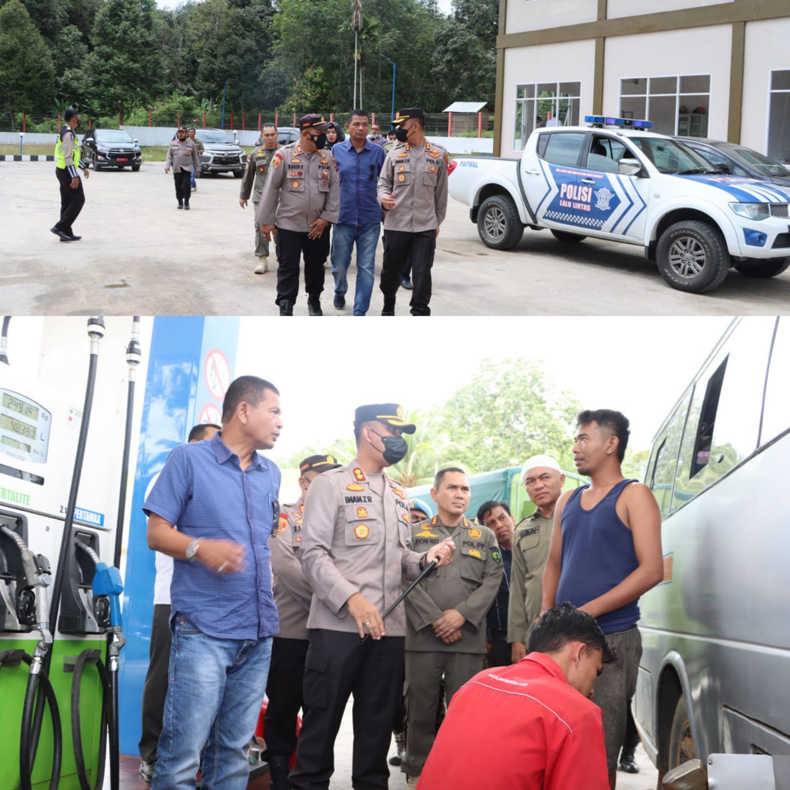 Pastikan Distribusi Lancar, Kapolres dan Forkopimda Tapsel Cek SPBU Tolang Jae