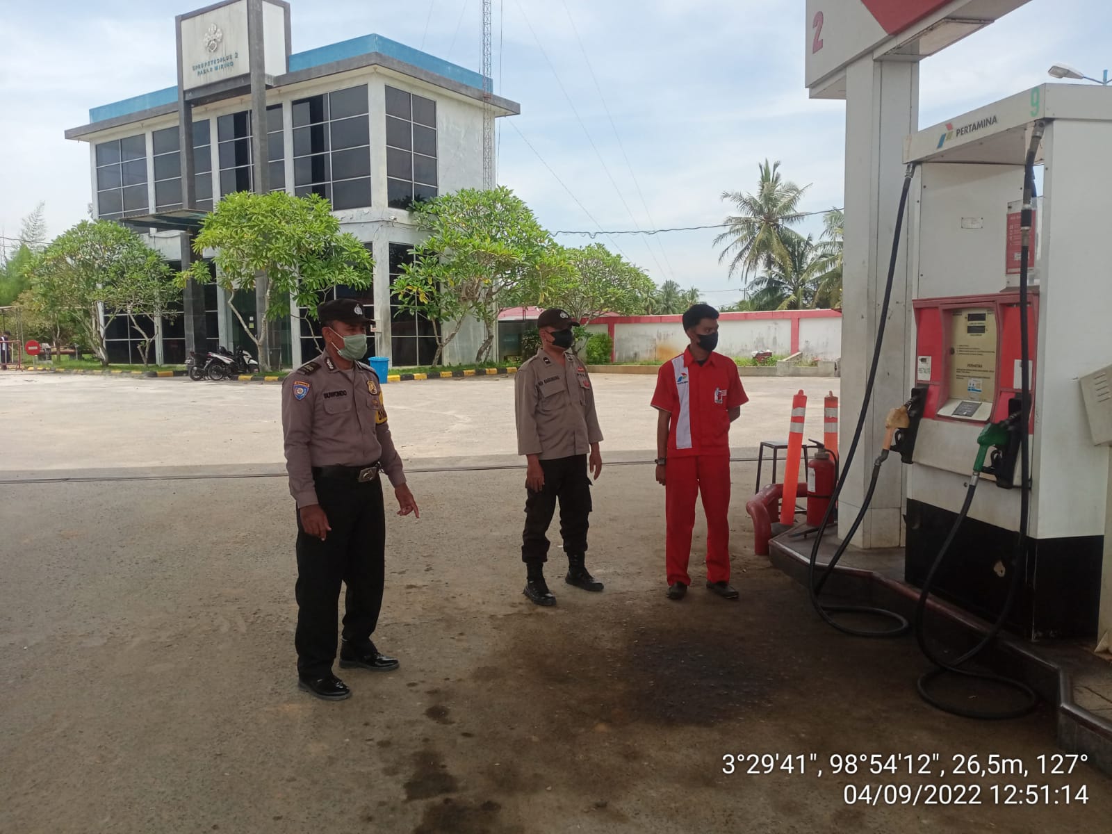 Pastikan Kamtibmas Kondusif, Polsek Lubuk Pakam Laksanakan Patroli Ke SPBU