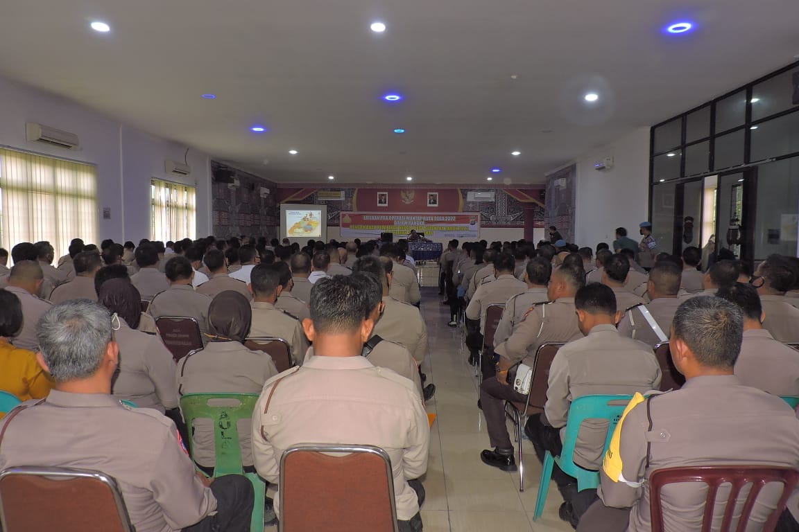 Kapolres Asahan Pimpin Pelaksanaan Kegiatan Latihan Pra Operasi Mantap Huta Toba 2022