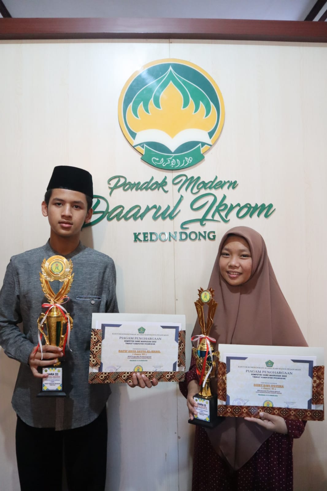 Ikuti Kompetisi Sains Madrasah, Dua Santri dan Fatayat PMDI Melaju Ke Tingkat Provinsi