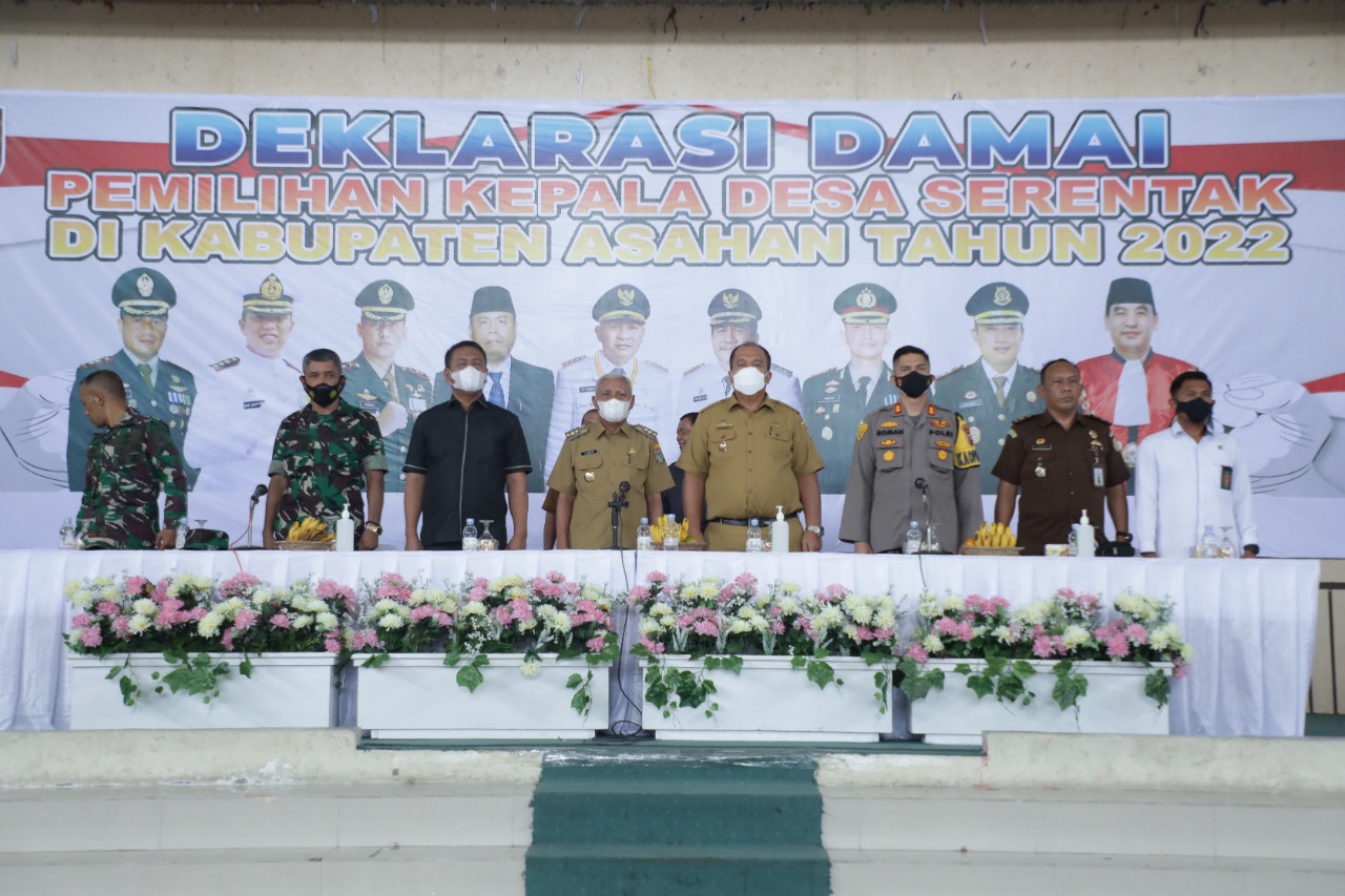 Deklarasi Damai Pilkades Serentak Bergelombang Kabupaten Asahan Tahun 2022