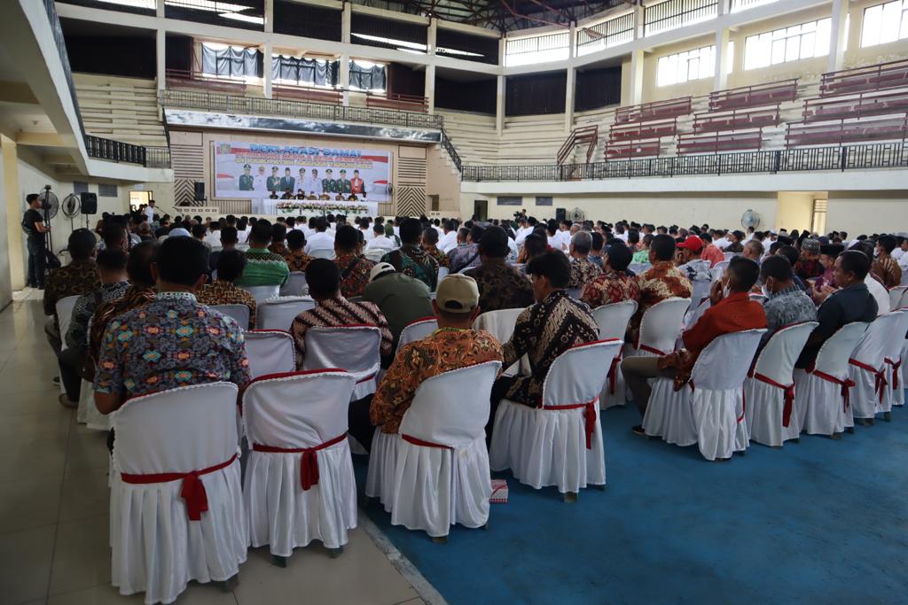 Kapolres Asahan Hadiri Deklarasi Damai Tingkat Kabupaten pada Pimilihan Kepala Desa Serentak