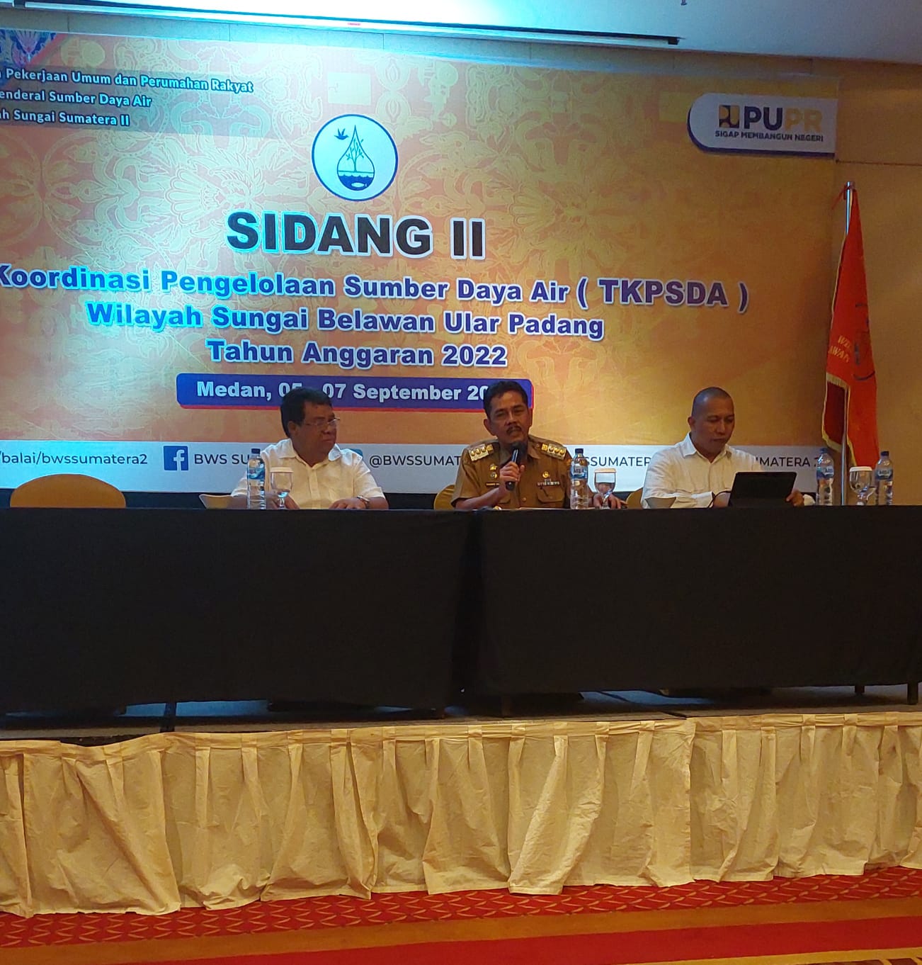 Sidang TKPSDA,  Pj.Wako T. Tinggi Sampaikan Isu Strategis Penanganan Banjir