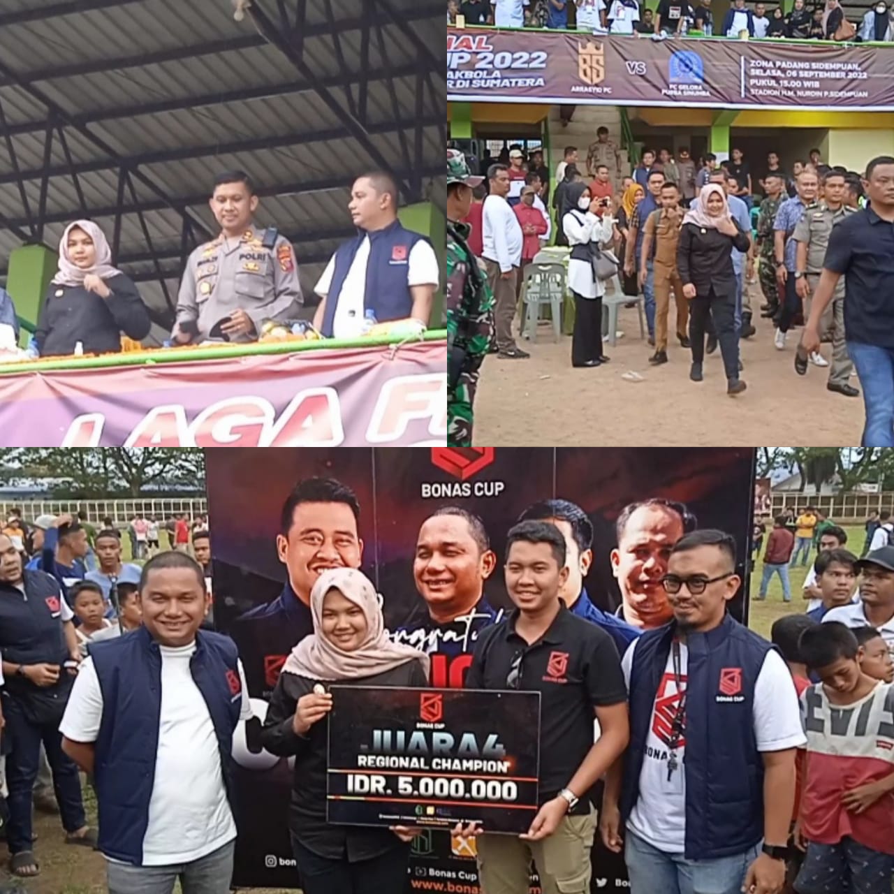 Atika Utammi Nasution Hadir Saksikan Final Bonas Cup 2022 Zona 4 Padangsidimpuan