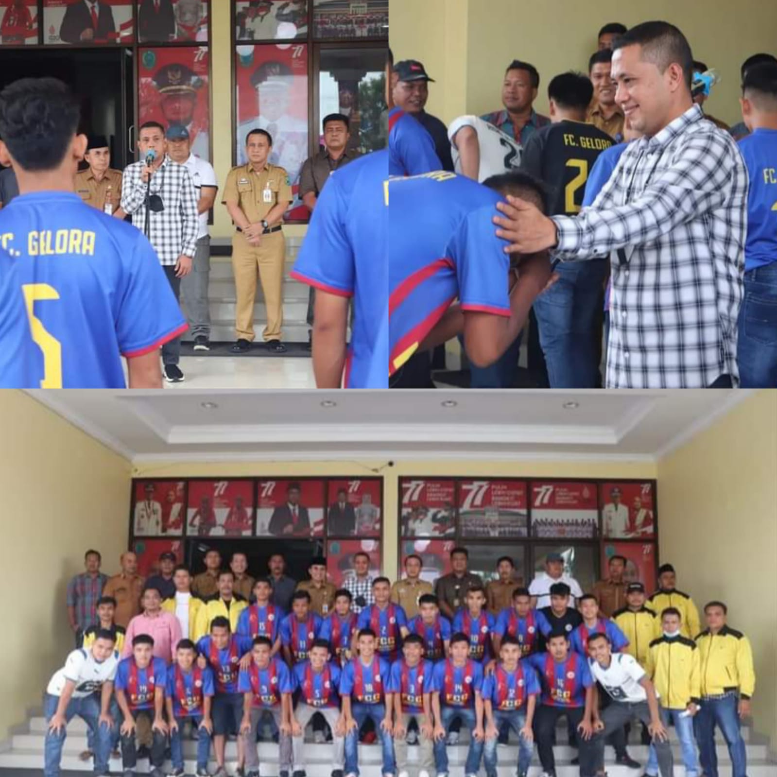 Bupati Paluta Lepas Tim Glora Purba Sinomba FC Laga Final Bonas Cup 2022 Zona 4 Ke Padangsidimpuan