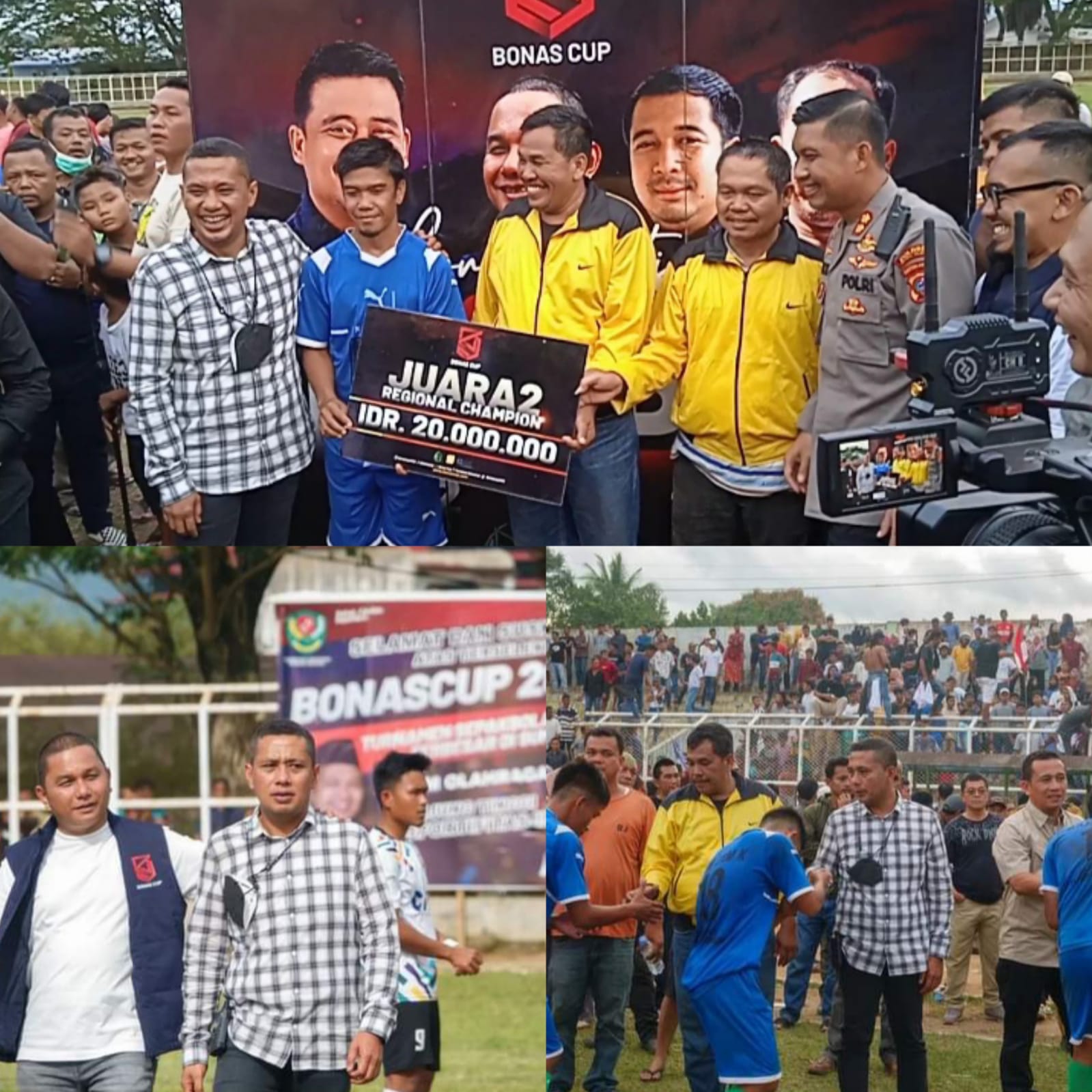 Bupati Paluta Menyaksikan Tim Asuhannya Di Final Bonas Cup 2022 Zona IV Padangsidimpuan