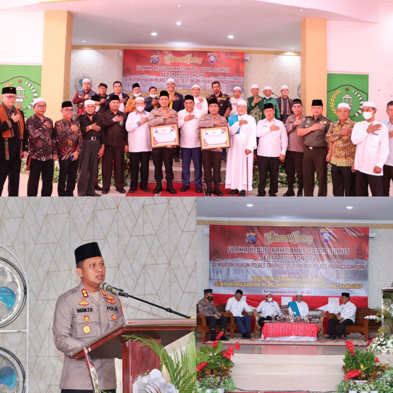 Hadiri Ceramah Agama, Kapolres Tapsel : Mari Wujudkan Kedamaian