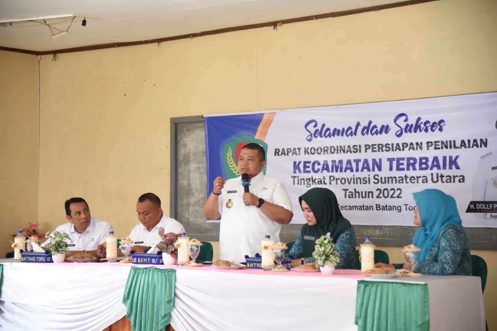 Bupati Dolly Tinjau Persiapan Kecamatan Batang Toru Untuk Jadi Kecamatan Terbaik Tingkat Provsu 2022
