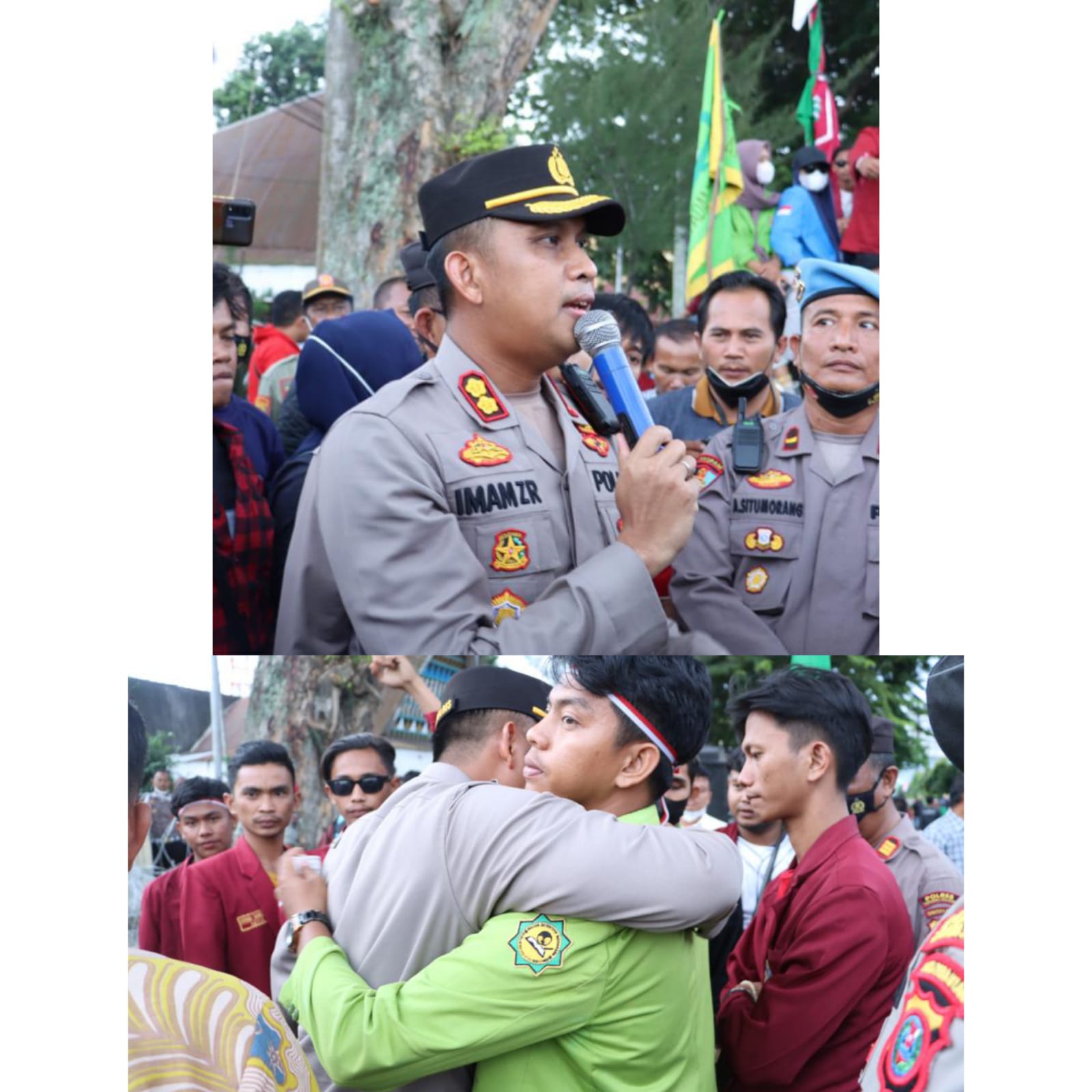 Melihat Kegigihan Kapolres Tapsel Mengamankan & Merangkul Mahasiswa Unras Demo di Kantor DPRD Padangsidimpuan