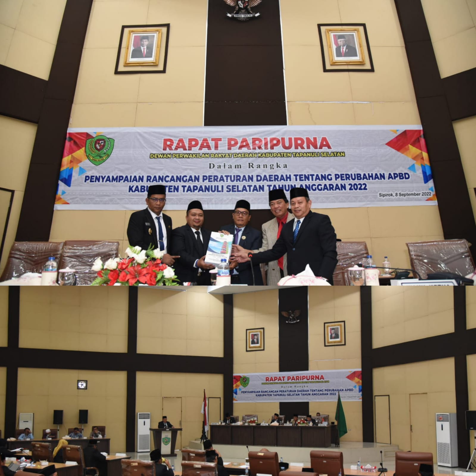 Bupati Tapsel Sampaikan Nota Keuangan Ranperda Perubahan APBD 2022 ke DPRD