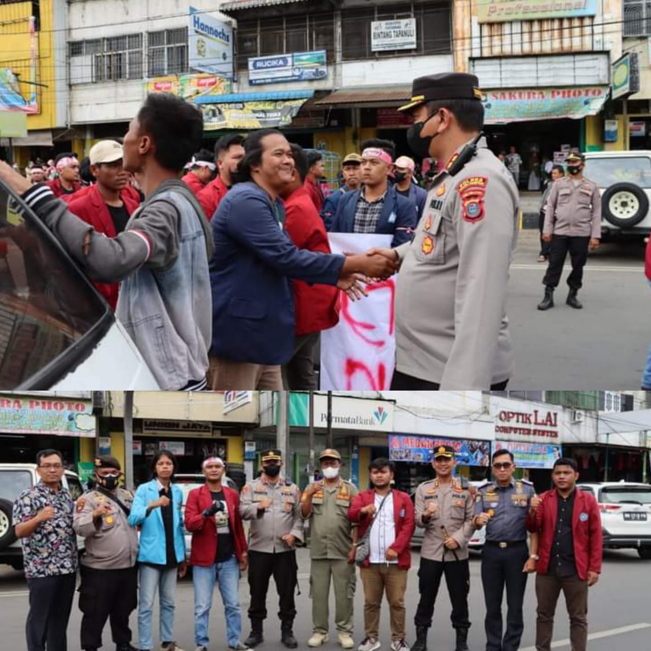 Aksi Kedua Penolakan Kenaikan BBM Di Padangsidimpuan, Sukses Dikawal Polri Hingga Berakhir Damai
