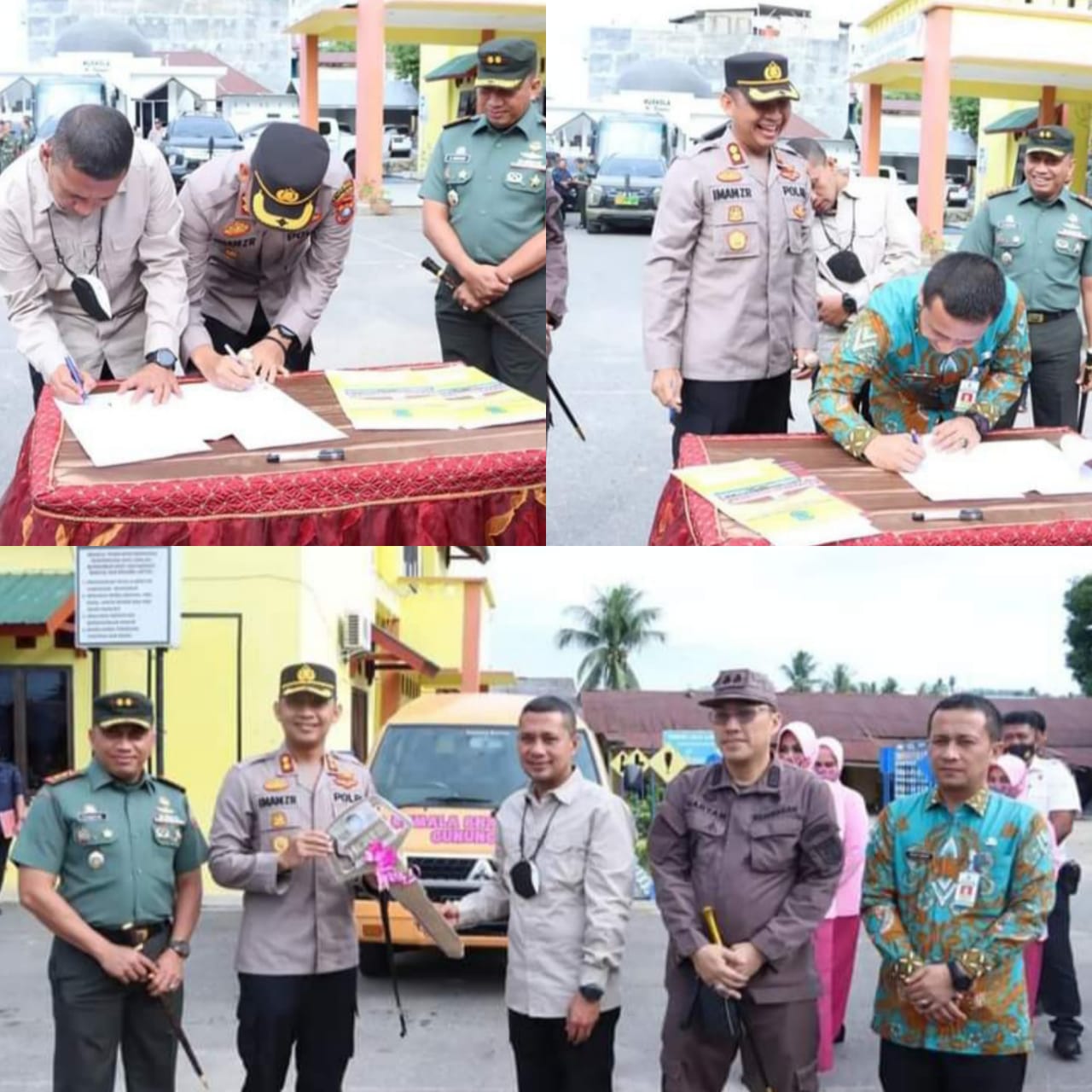 Bupati Paluta Menyerahkan 1 Unit Kendaraan Roda 4,Kepada Yayasan TK Kemala Bhayangkari 17 Gunung Tua