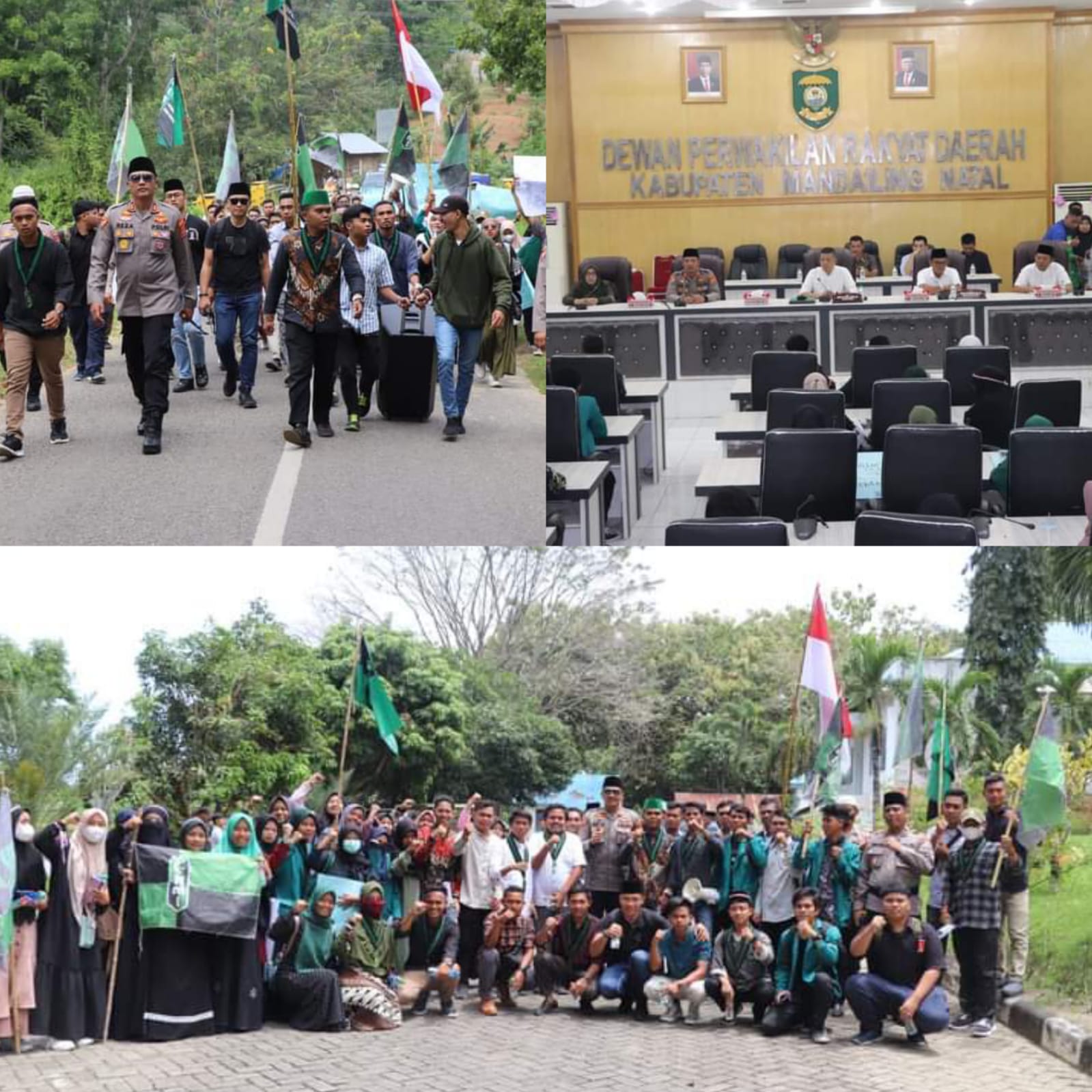 Kapolres Turun Langsung Kawal Unras Mahasiswa Tolak Kenaikan Harga BBM Ke DPRD Madina, AKBP H. M. Reza Chairul : Situasi Unras Aman dan Kondusif