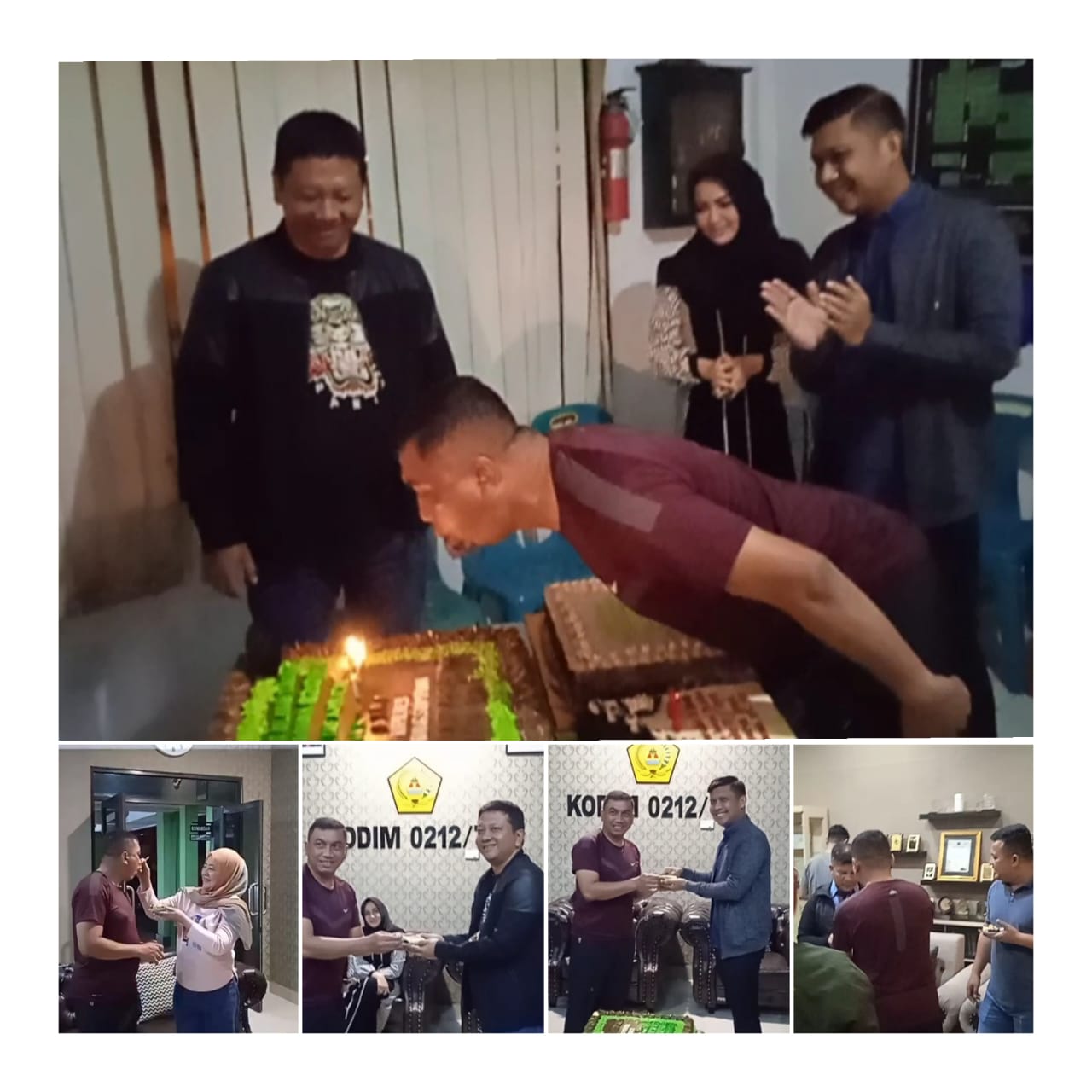 Surprise Di HUT Ke 46 Dandim0212/Tapsel Oleh Kapolres Padangsidimpuan & Kapolres Tapsel