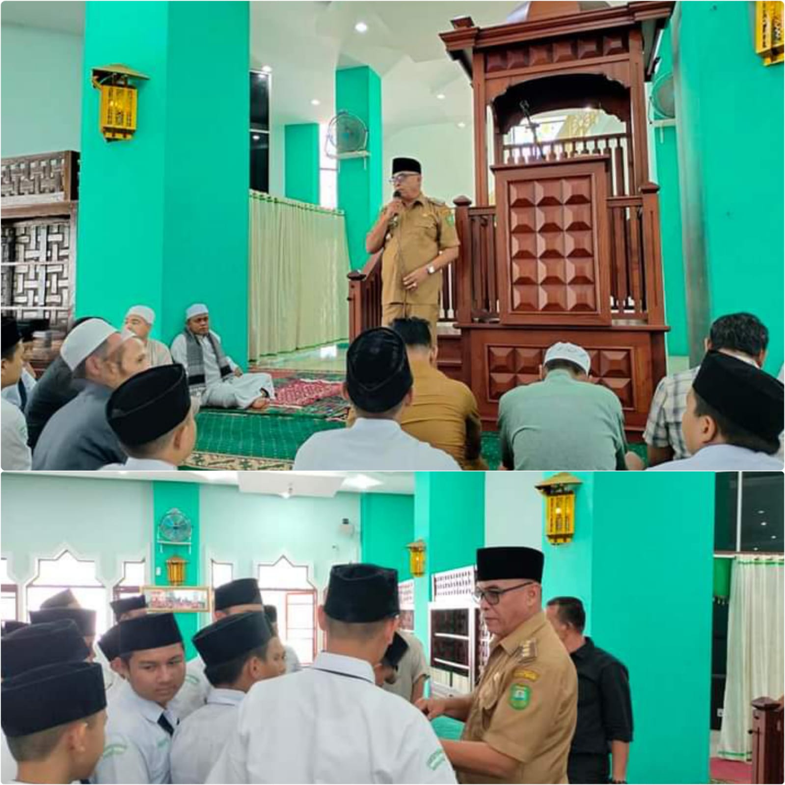 Bupati Madina : Apresiasi Shalat Berjamaah, Berharap Tradisi Ini Diikuti Sekolah Lain