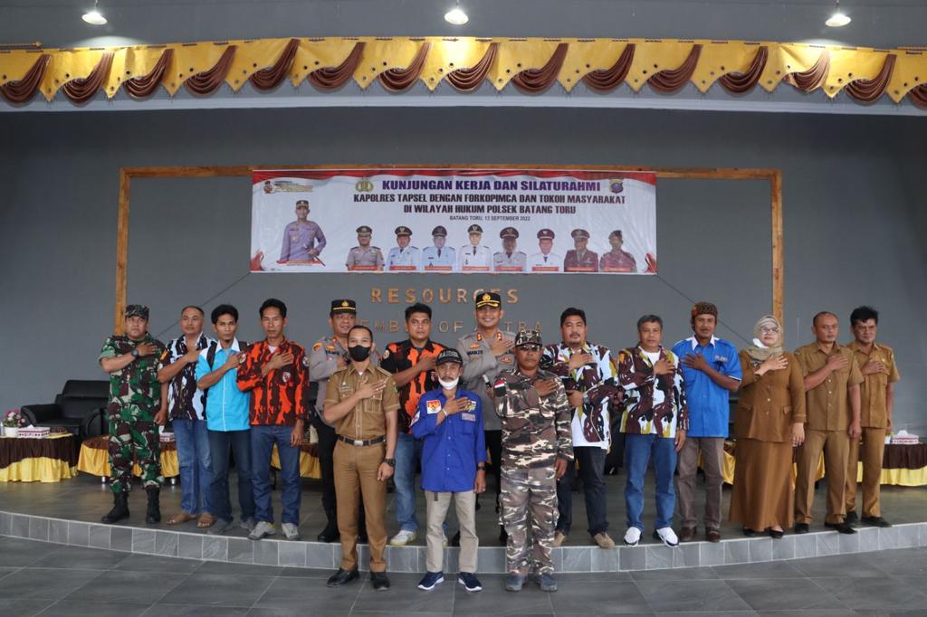 Kinerja Kapolres Tapsel Mendapat Dukungan Penuh dari Tokoh Adat Batang Toru