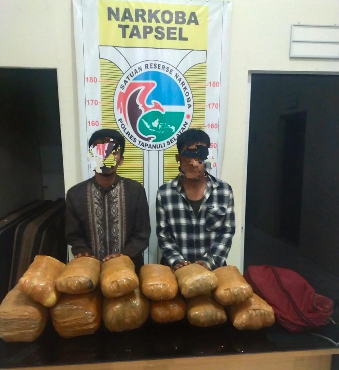 Pakai Baju Koko, Modus Kedua Kurir Ganja Asal Sidimpuan yang Ditangkap di Tapsel