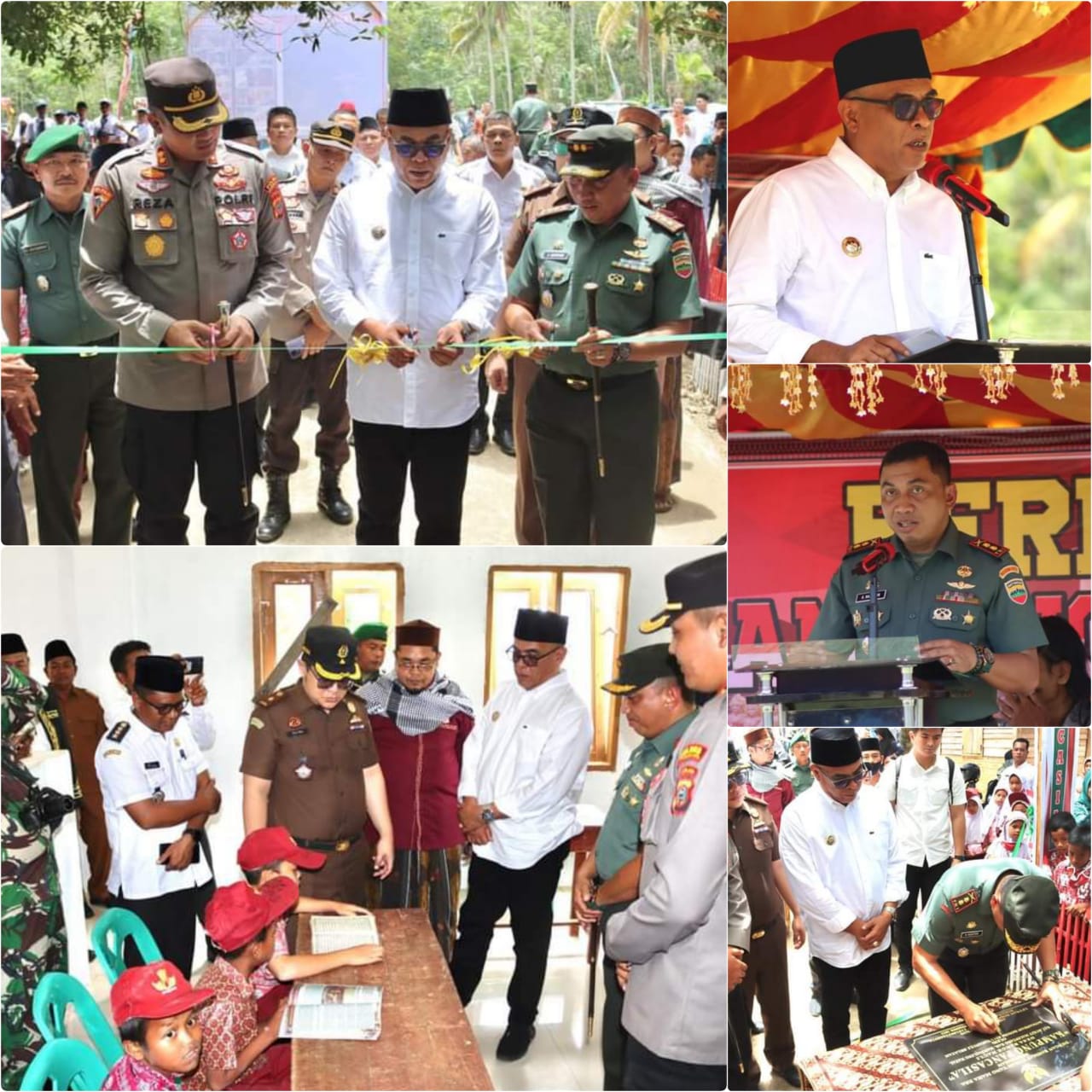 Bersama Dandim0212/Tapsel,Bupati Madina Resmikan Kampung Pancasila di Desa Bange Nauli, 