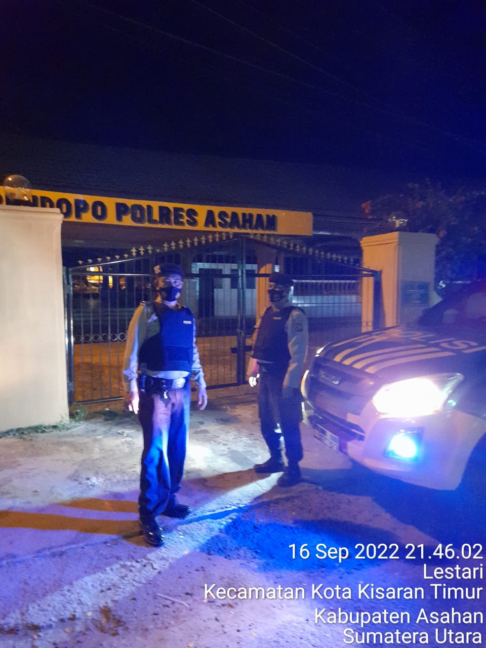 Antisipasi Kasus 3C Curat Curas Curanmor, Personel Samapta Polres Asahan Patroli di Lokasi Rawan Gangguan Kamtibmas