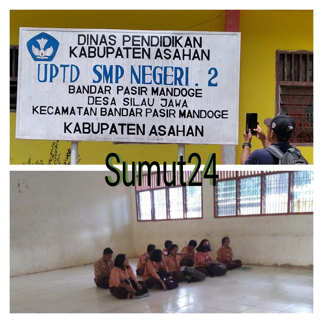 Lapor Bupati Asahan, Masih Ada Anak Didik Belajar Duduk Dilantai Di SMPN 2 Silau Jawa BP Mandoge