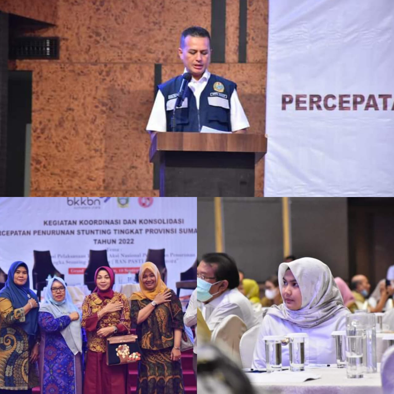 Wabup dan Ketua TP PKK Madina Hadiri Rapat Penurunan Stunting di Medan