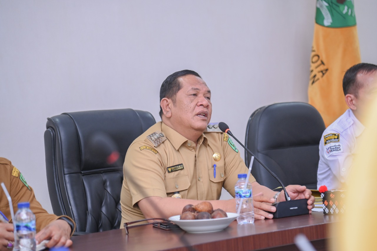 Walikota Pimpin Pemko Padang Sidempuan rapat lanjutan terhadap sinkronisasi daftar pemilih tetap (DPT)