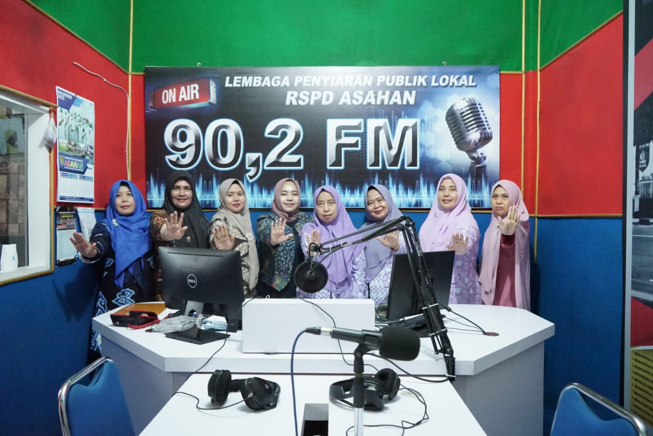 Ketua TP PKK Asahan Talk Show di LPPL RSPD Kabupaten Asahan
