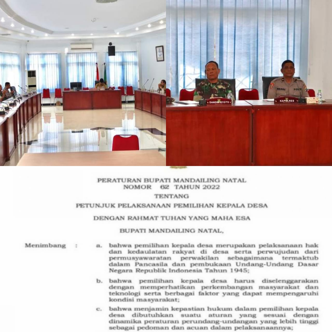 19 Desember 2022 Kabupaten Madina Gelar Pilkades Serentak, Ini Daftar Desanya