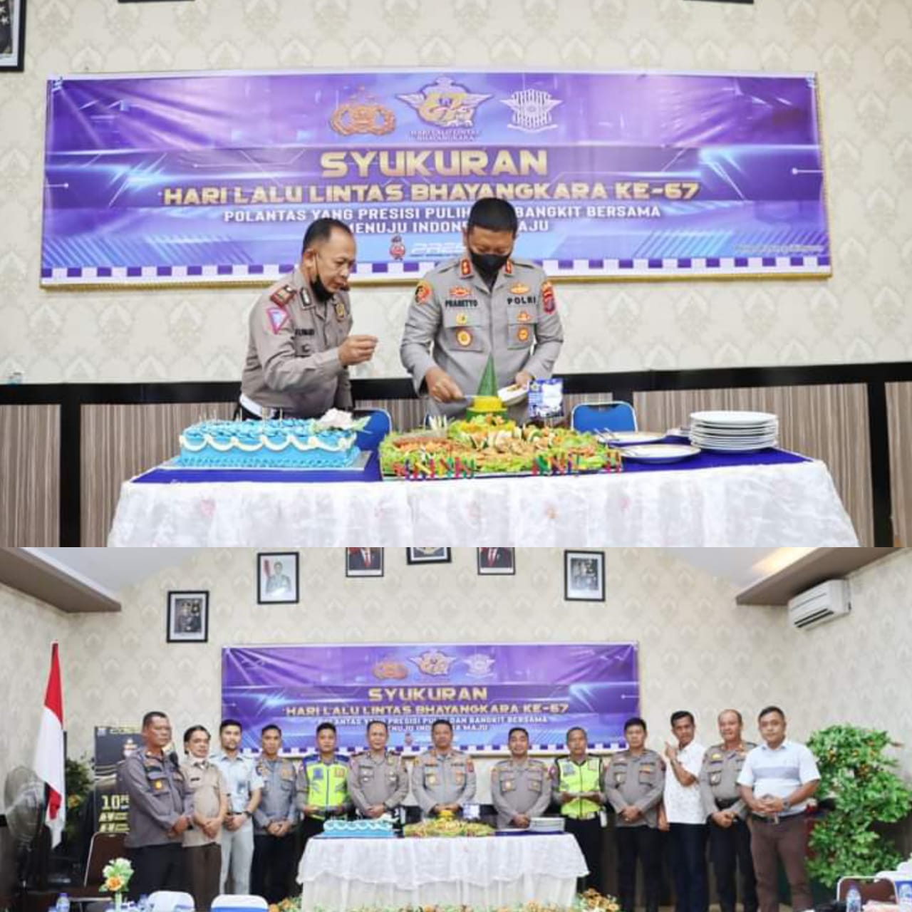 Rayakan HUT - 67 Lalu lintas Bhayangkara Polres Padangsidimpuan Gelar Syukuran Bersama Anak Panti Asuhan