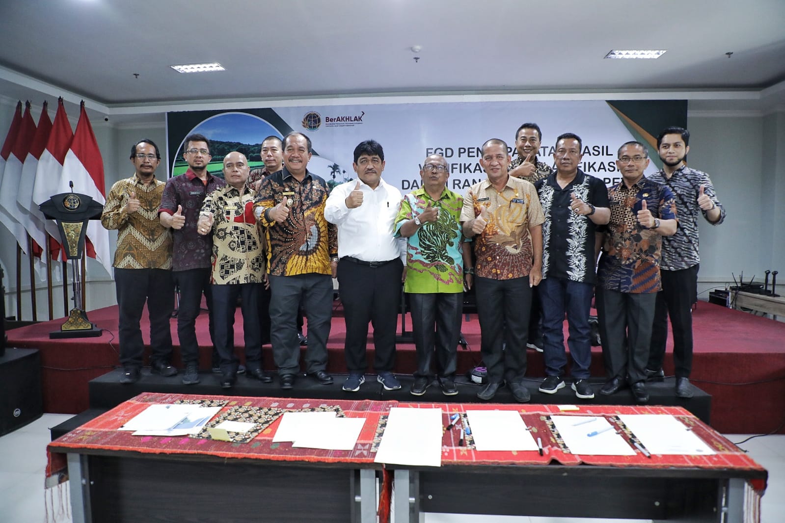 Wabup Asahan Tanda Tangani Berita Acara Verifikasi dan Klarifikasi Data Lahan Sawah