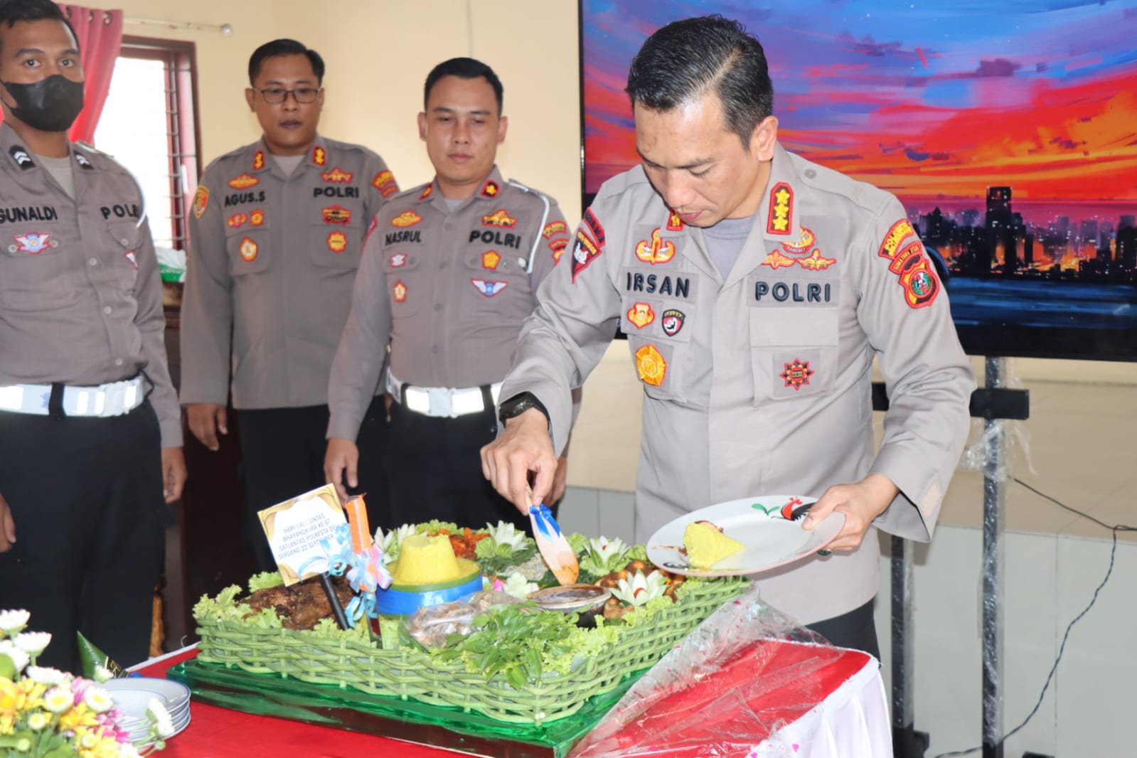 Dengan kesederhanaan Polresta Deli Serdang peringati Hari Lalu lintas Bhayangkara ke 67