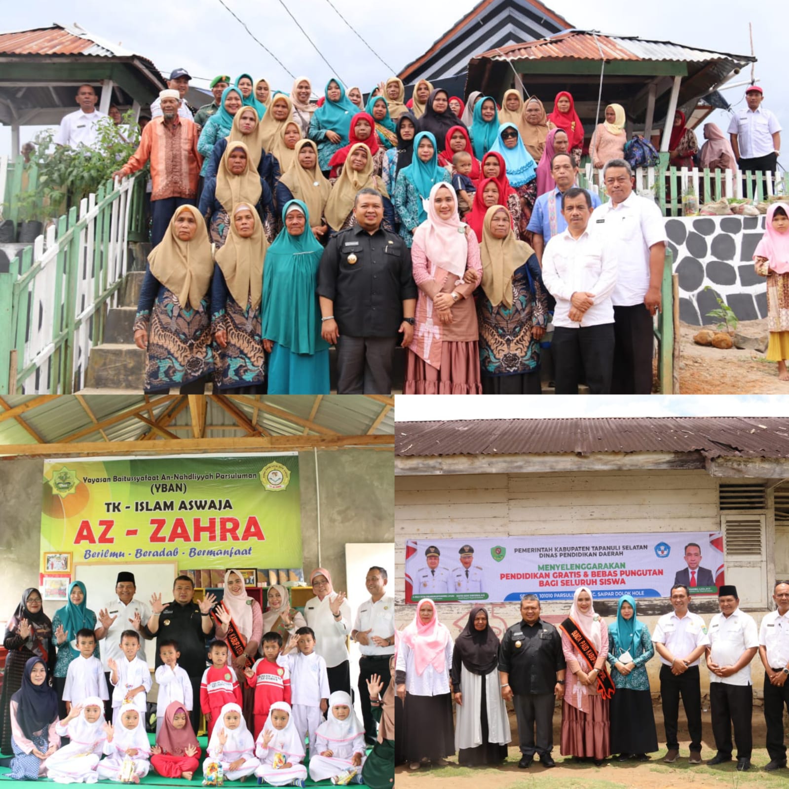 Kunjungi Desa Binaan, Bupati Tapsel : Tingkatkan Peranan Wanita Menuju Keluarga Sehat dan Sejahtera