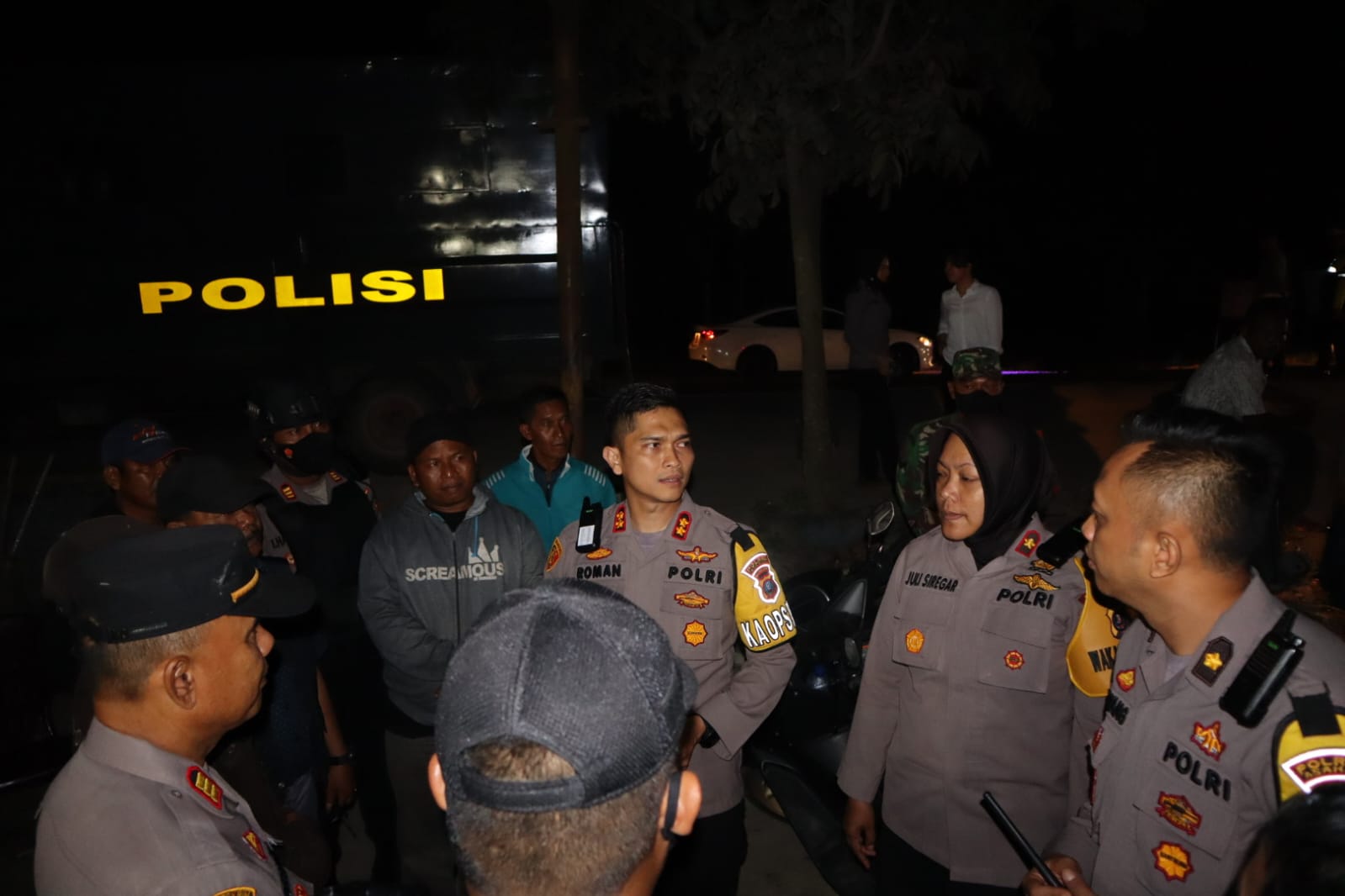 Kapolres Asahan Pimpin Patroli Antisipasi Aksi Tawuran Antar Kelompok Remaja dan Gangguan Kamtibmas
