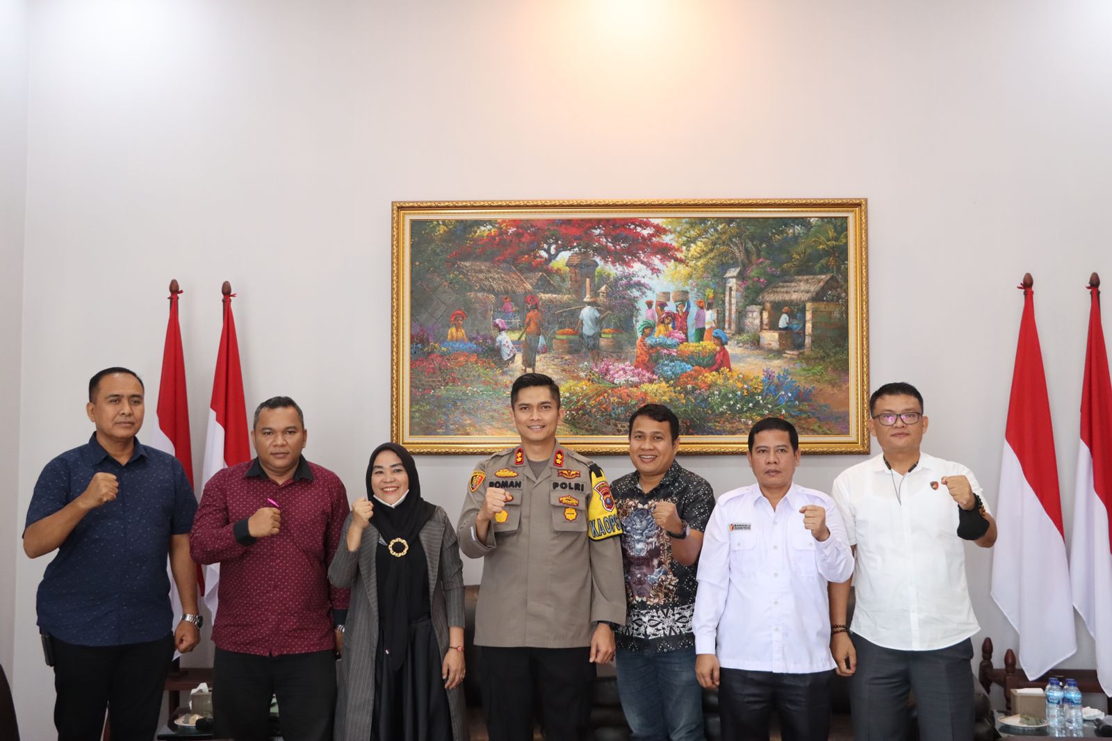 Kapolres Asahan Terima Kunjungan Silaturahmi dengan Pengurus Bawaslu Asahan