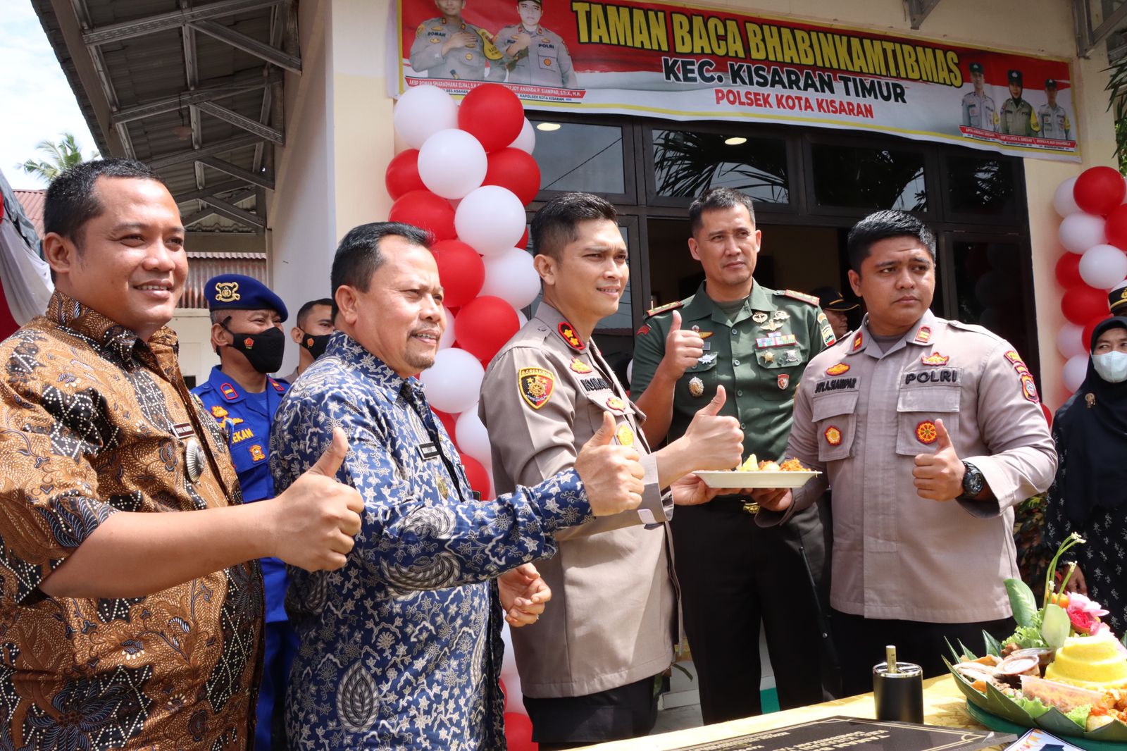 Kapolres Asahan Bersama Forkopimda Peresmian Taman Baca Bhabinkamtibmas Polsek Kota Kisaran