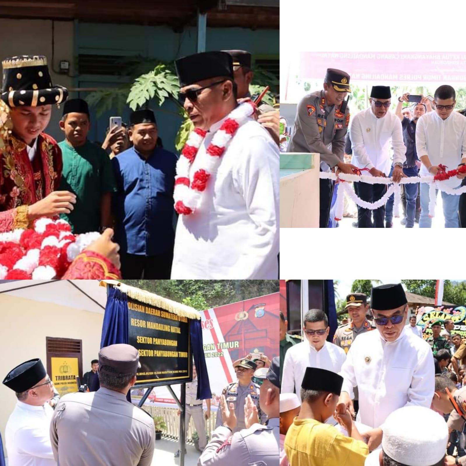 Didampingi Bupati dan Ketua DPRD, Kapolres Madina Resmikan Polsubsektor Panyabungan Timur