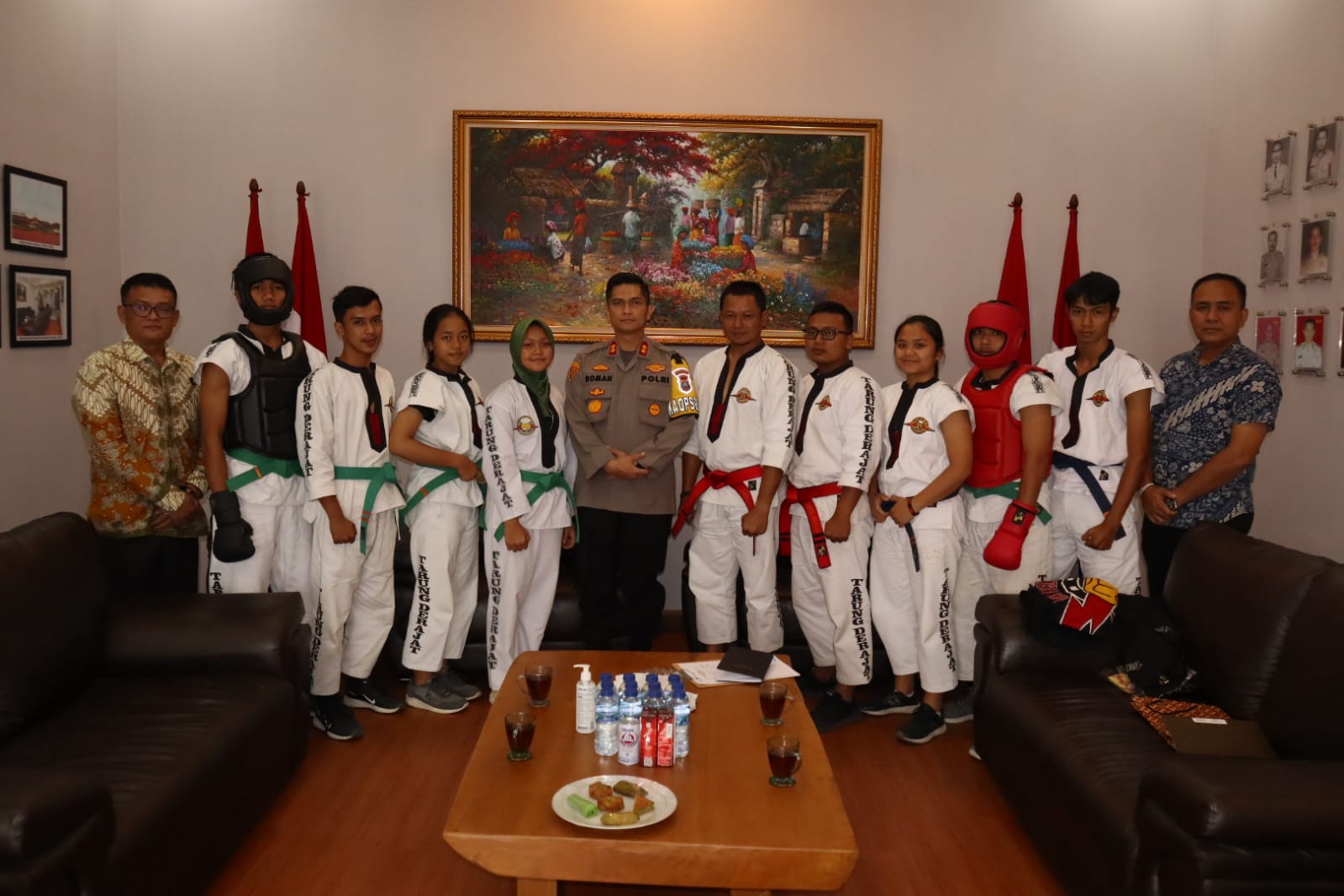 Kapolres Asahan Terima Kunjungan Silaturahmi dari Pengurus Bela Diri Tarung Derajat