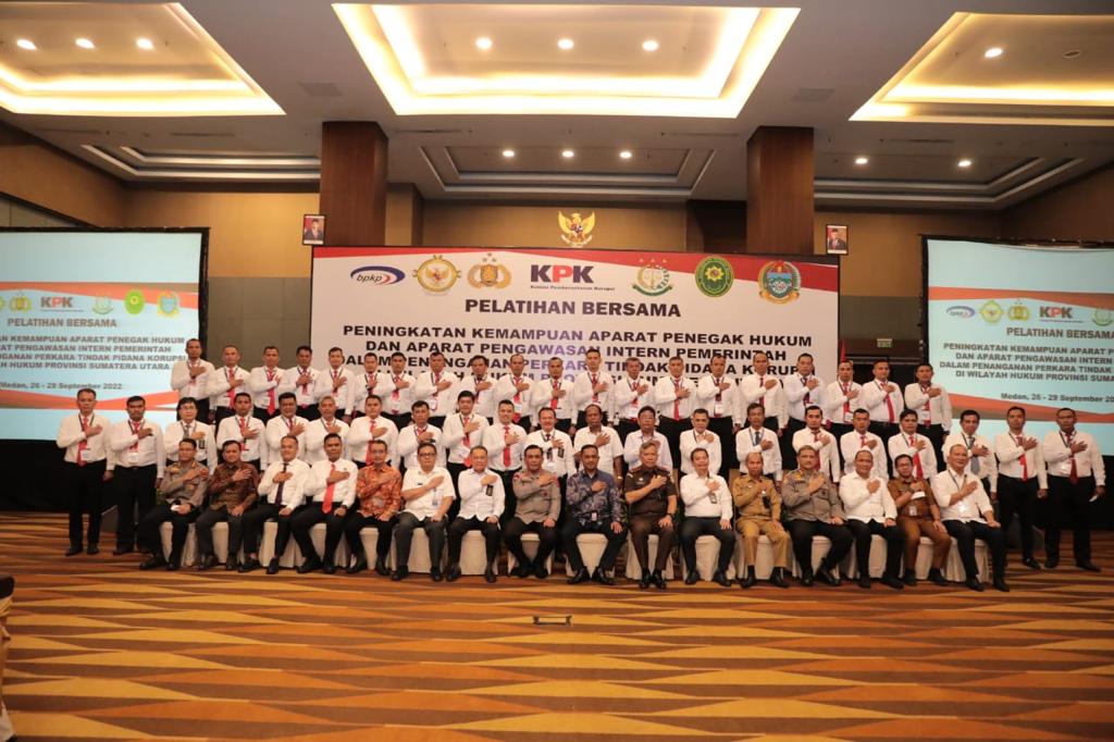 Hadiri Pelatihan APH dan APIP, Kapolda Sumut Komitmen Berantas Segala Tindak Pidana Korupsi