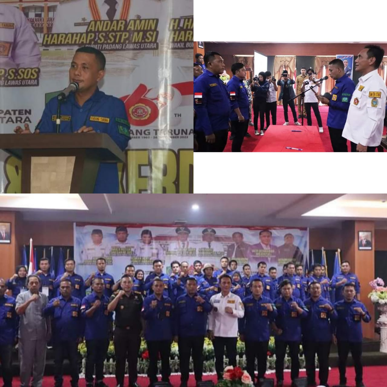 Bupati Paluta Hadiri Pelantikan Pengurus Karang Taruna Paluta Periode 2021-2026