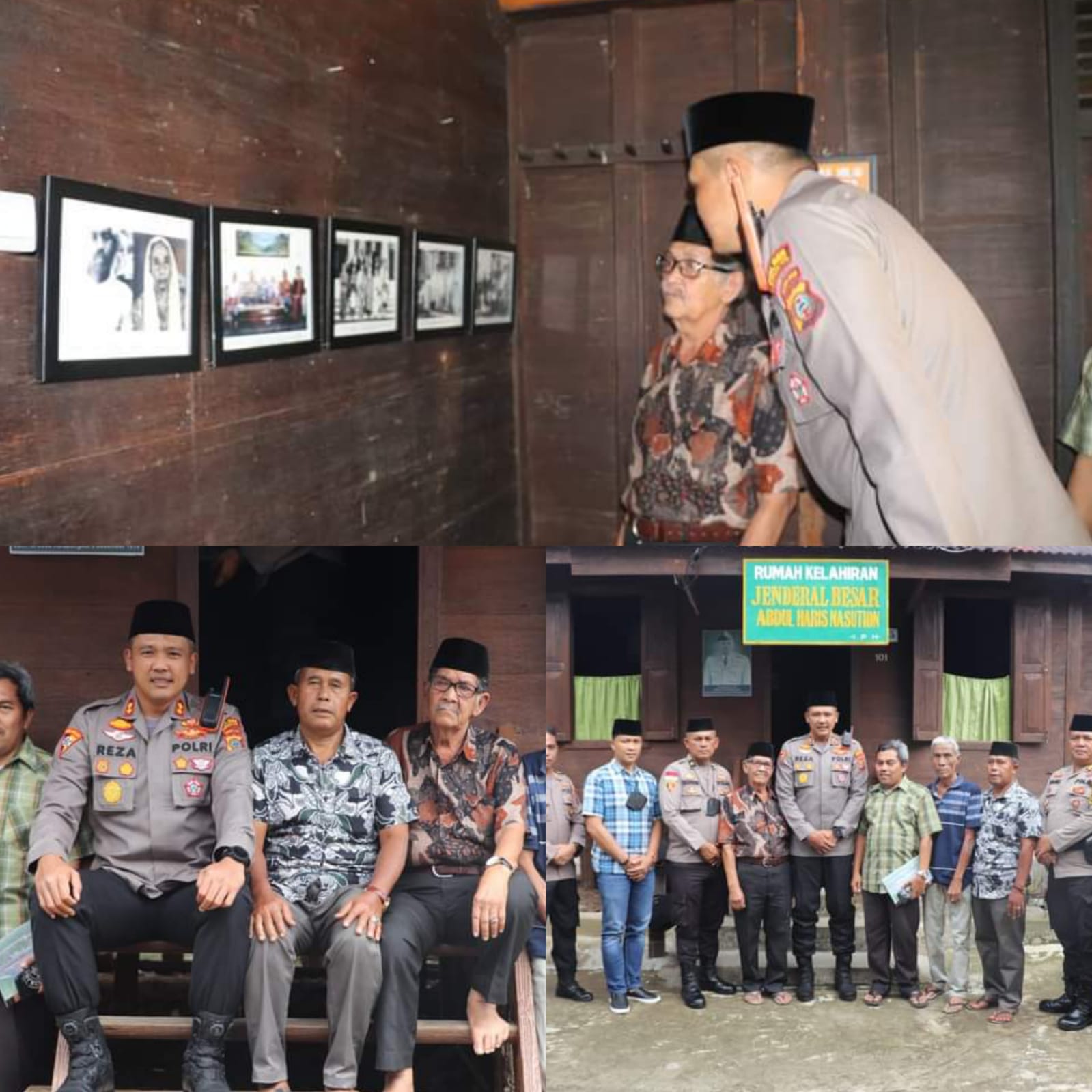 KAPOLRES MADINA KUNJUNGAN KE RUMAH LAHIR ALMARHUM JENDERAL BESAR TNI ABDUL HARIS NASUTION