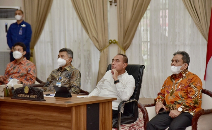 Sampaikan Langkah Kendalikan Inflasi ke Airlangga, Edy Rahmayadi Sebut Bulan Depan Akan Terlihat Hasilnya
