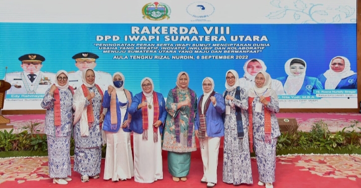Gelar Rankerda Ke-VII, Ketua Dekranasda Sumut Hj Nawal Lubis Apresiasi IWAPI Sumut