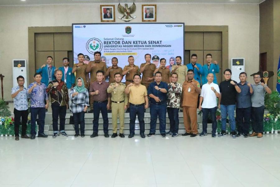 Wabup Labura Terima Kunjungan Rektor Unimed