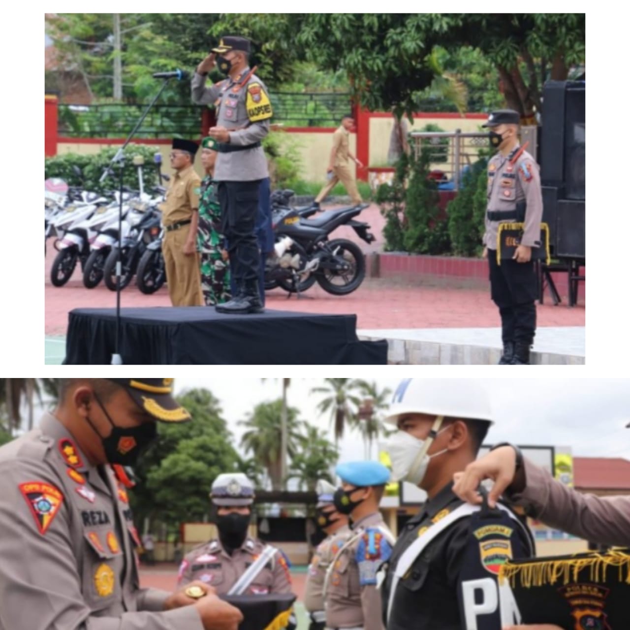 Kapolres Madina Pimpin Apel Pasukan Zebra Toba Tahun 2022 Di Mapolres