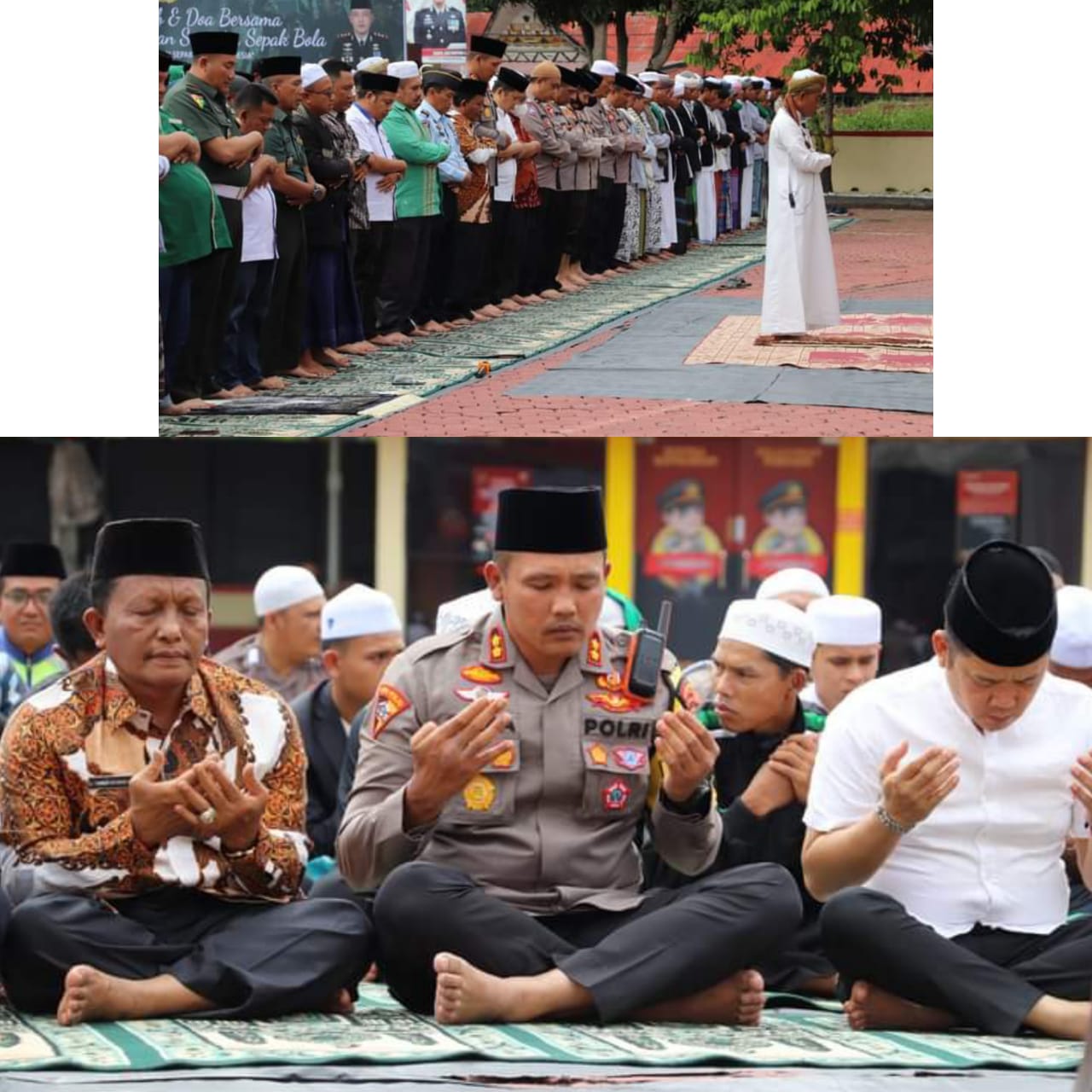 POLRES MADINA BERSAMA FORKOPIMDA GELAR SHOLAT GHOIB DAN DOA BERSAMA UNTUK KORBAN TRAGEDI STADION KANJURUHAN